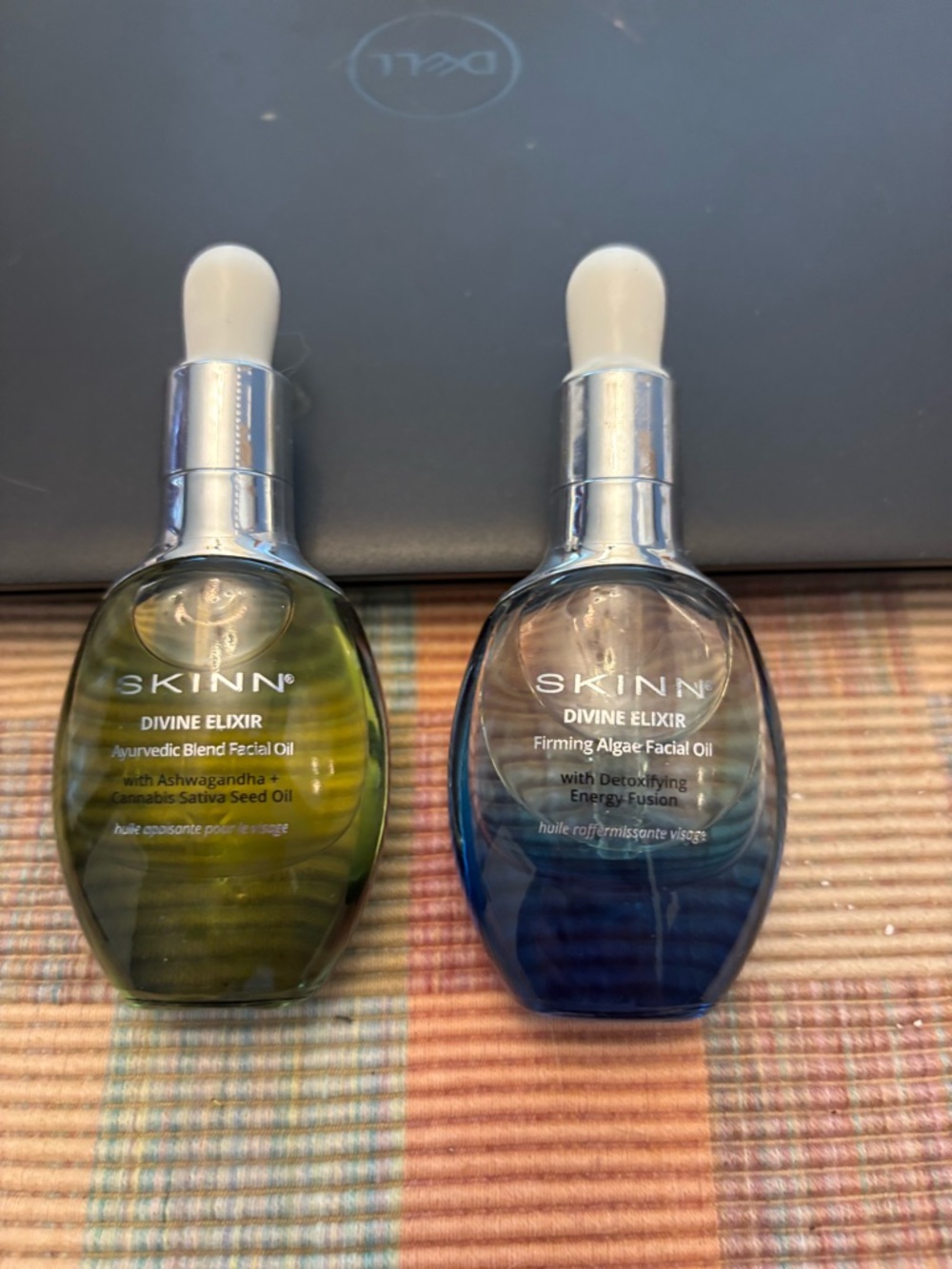 SKINN Divine Elixir Facial Oils - Green & Blue Bottles